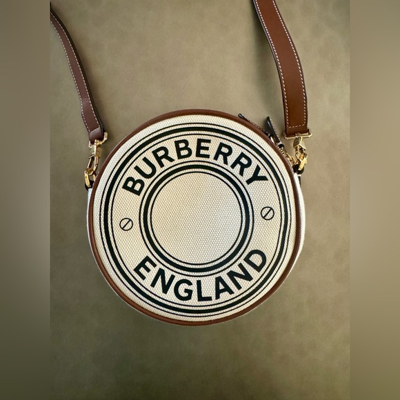 Burberry Louise Logo Canvas Crossbody Bag - Picture 1 of 7